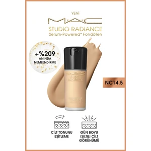 Studio Radiance Serum-powered™ Işıltılı Bitişli Cilt Bakımı Etkili Fondöten - Nc14.5 - 30ml
