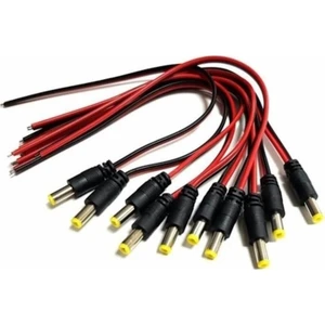 Güvenlik Kamerası 12V Dc Erkek Power Jack Dc Jak Kablo Bağlantı Kablosu - 10ADET