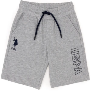 U.S. Polo Assn. Erkek Çocuk Gri Melanj Şort (Örme) 50284828-VR086