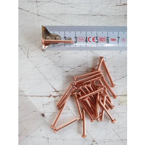 Diril Yapı Market 3 cm Saf Bakır Çivi Tepeli 40 Adet (2,7 mm * 30 Mm)