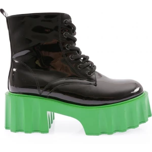 Dgn ES801 Kadin Kalin Taban Bağcikli Bot