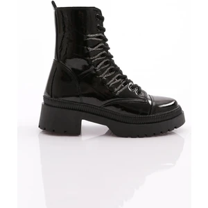 Dgn K9075 Kadin Bağcikli Silver Taş Bağcikli Bot