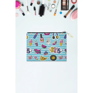 Desenli Makyaj Çantası