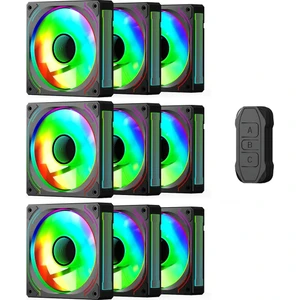 Glacia 120 Infinity Argb 9`lu Fan Seti + Hub Kit