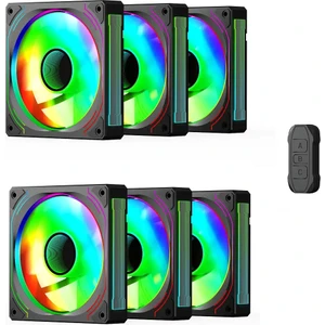 Glacia 120 Infinity Argb 6`lı Fan Seti + Hub Kit