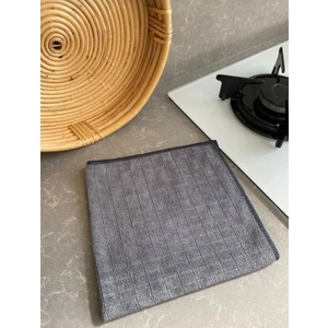 Missclean(3 Adet) Mikrofiber Mutfak Temizlik Bezi 40*40 cm Leke Tutmaz Gri