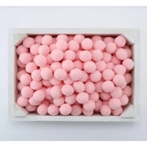 Yumuşak Keçe Peluş Ponpon 50 Adet 2 cm Yavruağzı