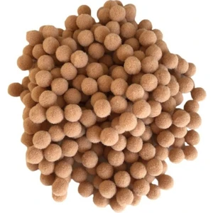 Yumuşak Keçe Sütlü Kahve Yumuşak Ponpon 1 cm 100 Adet