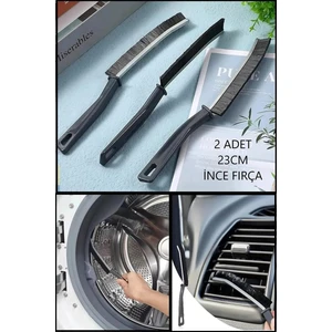 2 Adet Çok Amaçlı Ince Temizlik Fırçası - Derz Arası Banyo Mutfak Lavabo Detay Temizleme Fırçası