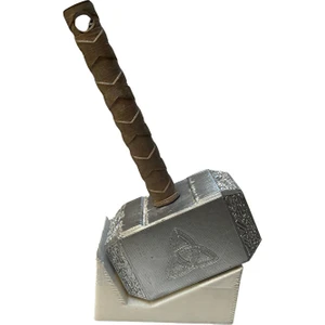Thor'un Çekici ve Standı - Thor Hammer - Mjollnir - 20 cm