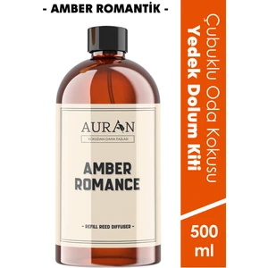 Amber Romantik Yedek Çubuklu Oda Ve Ortam Kokusu Esansı Yedek Dolum Şişe Amber Romantic 500ml