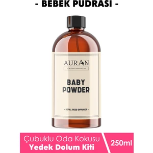 Bebek Pudrası Yedek Çubuklu Oda Ve Ortam Kokusu Esansı Yedek Dolum Şişe Baby Powder 250ml