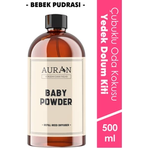 Bebek Pudrası Yedek Çubuklu Oda Ve Ortam Kokusu Esansı Yedek Dolum Şişe Baby Powder 500ml