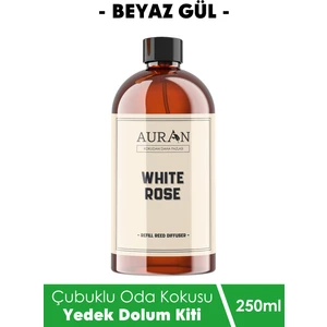 Beyaz Gül Yedek Çubuklu Oda Ve Ortam Kokusu Esansı Yedek Dolum Şişe White Rose 250ml
