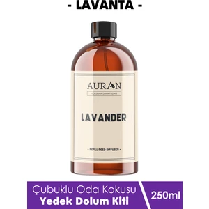 Lavanta Yedek Çubuklu Oda Ve Ortam Kokusu Esansı Yedek Dolum Şişe Lavender 250ml