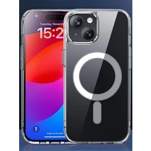 Eyl Techno Apple iPhone 13 Kılıf Magsafe Wireless Kablosuz Şarj Destekli Sert Silikon Şeffaf Kapak
