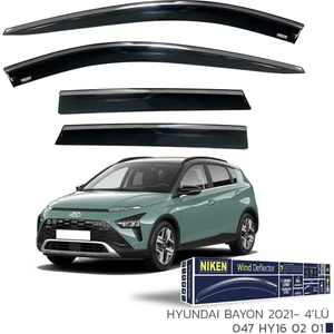 Hyundai Bayon Kromlu Cam Rüzgarlığı Niken 2021+ Sonrası Uyumlu