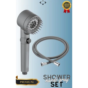 Shower Set Basınçlı Filtreli 3 Kademeli Turbo Duş Başlığı ve 150 cm Duş Hortumu Masajlı Duş Seti