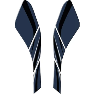 GP Kompozit Honda PCX 125 2021-2024 Uyumlu Yan Pad Mavi