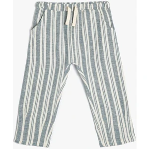 Erkek Bebek Mavi Kanvas Pantolon - 4SMB40008TW