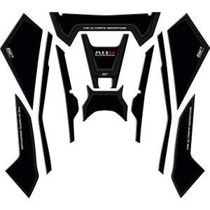 GP Kompozit SYM ADX 125 2023-2024 Uyumlu Tank Pad Seti Siyah