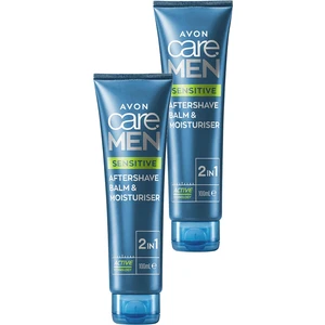 Care Men Sensitive 2'si 1 Arada Tıraş Sonrası Balsam ve Nemlendirici 100  İkili Set
