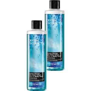 Senses Ocean Surge Nane ve Deniz Kokulu Saç ve Vücut Için Erkek Duş Jeli 250  İkili Set