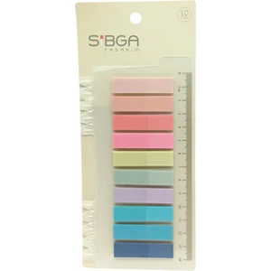 Color Note 10 Renk 200 Yaprak Renkli Postit Sticker Yapışkanlı Not Kağıdı Post It