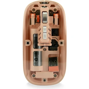 Coverzone Şeffaf Kablosuz Mouse USB Reciever ile Bağlan Modern Transparan Tasarım ile Tarzını Yansıt M233