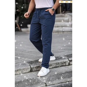 3A Moda Haki Renk Erkek Yazlık Keten Karışımı Relaxed Pantolon