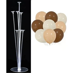 7'li Balon Standı ve 10 Adet Retro Konsept Balon Set