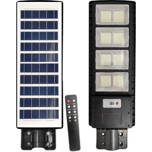 RC-13041 400WATT 512 Ledli Güneş Enerjili Solar Sokak Lambası Kumandalı/hareket Sensörlü/parlaklık ve Zaman Ayarlı