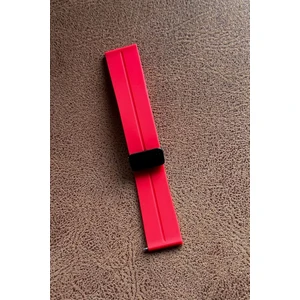 Xiaomi Watch S1 Active Uyumlu 22MM Kordon Silikon Kayış Kırmızı