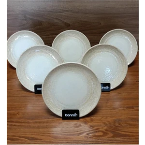 Porselen Patera Serisi 6'lı 19 cm Düz Tatlı & Pasta Tabağı