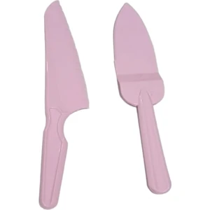 Cengiz Çeyiz Stillo Plastik Pasta ve Kek Sunum Seti Spatula ve Pasta Bıçağı 2001