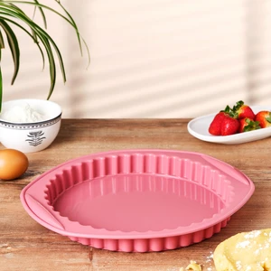 Silikon Tart Kalıbı Pembe