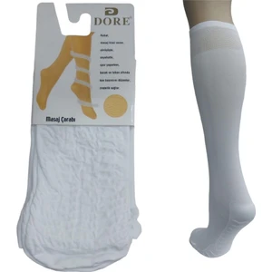 Diz Altı Kalın Ten Göstermeyen Kadın Masaj Çorap