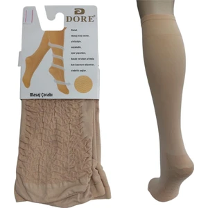 3'lü Set Diz Altı Kalın Ten Göstermeyen Kadın Masaj Çorap