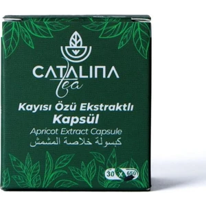 Catalina Tea Kayısı Özü Ekstraktlı Bitkisel Takviye Kapsül 30x650 mg – Doğal, Katkısız ve Ferahlatıcı Etki