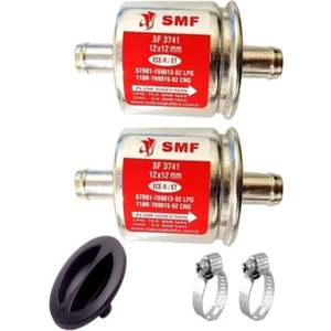 Smf Lpg Otogaz Filtresi 12X12(2 Ad.)Cangas,zavolli,atiker,akl,ads (2 Kelepçe 1 Kapak)