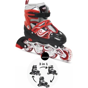 Top Rock Store Işıklı Çocuk Pateni Silikon Ayarlanabilir Teker Metal Gövde Numaralı