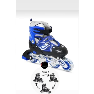 Top Rock Store Işıklı Çocuk Pateni Silikon Ayarlanabilir Teker Metal Gövde Numaralı