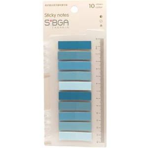 Sibga Tasarım 10 Renk 200 Yaprak Renkli Postit Sticker Yapışkanlı Not Kağıdı Post It