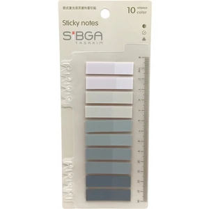 Sibga Tasarım 10 Renk 200 Yaprak Renkli Postit Sticker Yapışkanlı Not Kağıdı Post It