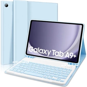 M.TK Moveteck Samsung Galaxy Tab A9 Plus 11 Inç Kalem Bölmeli Klavye Kılıfı SM-X210