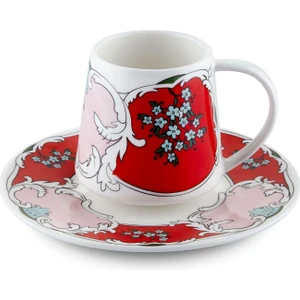 The Mia Amore Red Fincan Takımı Tek Kişilik 100 cc CUP0049