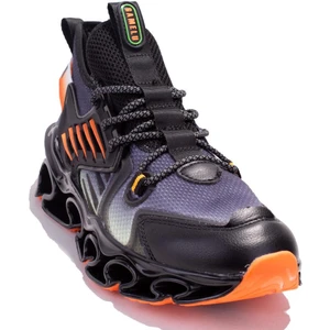 24YM Humacn Siyah Ortopedik Günlük Erkek Spor Ayakkabı