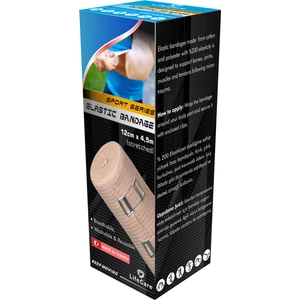 Life Care Elastik Bandaj 12 cm x 4.5 M (Gerilmiş) Ten Rengi