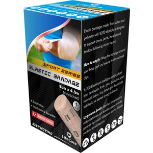 Life Care Elastik Bandaj 6 cm x 4.5 M (Gerilmiş) Ten Rengi