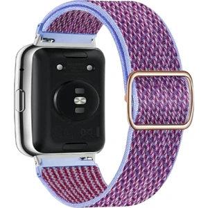 Huawei Watch Fit Uyumlu Örgü Bant Kordon , Pim Çevirici Aparatı ile Birlikte Bordo Mavi